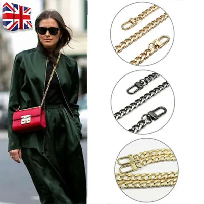 £3.99 • Buy Flat Metal Replacement Chain For Shoulder Bag Handbag Strap Cross Body 120cm UK