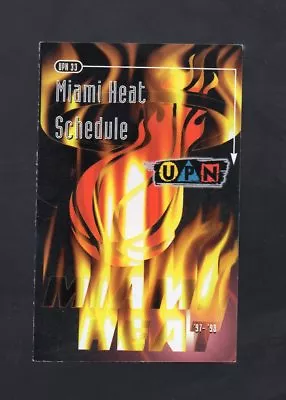 1997-98 Miami Heat Pocket Schedule  • $3