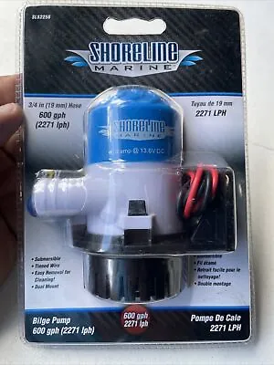 Bilge Portable Submersible Water Pump Electric 12V 600 GPH Shoreline Marine (W4) • $30