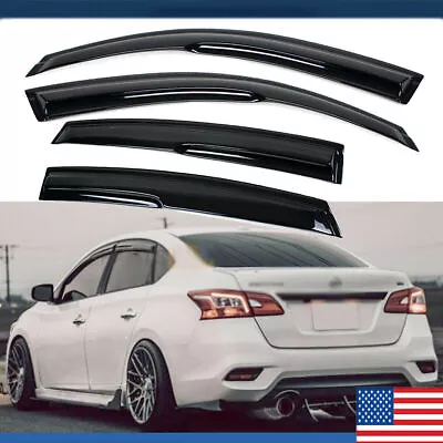 For 13-2018 Nissan Sentra Wavy Mugen Window Visor Sun Rain Guard Vent Deflector* • $24.99