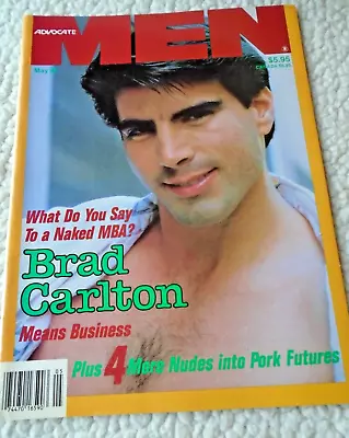 Advocate Men Magazine May 1990~Brad Carlton Cover~Playgirl Like Gay Interest • $24.99