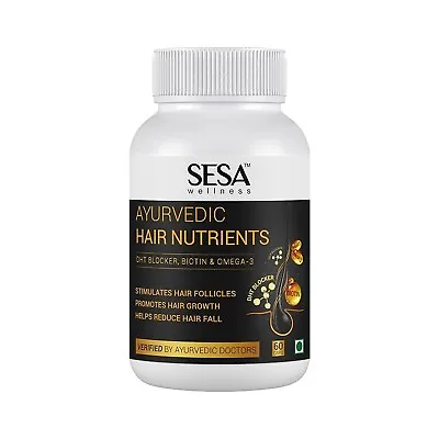 Sesa DHT Blocker Ayurvedic Hair Nutrients Vitamins | 60 Capsules | Free Shipping • $27.82