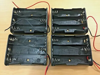 4x 18650 Plastic Battery Holder Case Box For 3 Batteries.  Voltage 11.1v Or 12v • £9.99