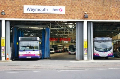£1.75 • Buy Photo  First Bus Hants And Dorsets Garage At Edward Street Weymouth Left Dennis