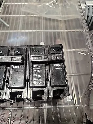 3 Eaton Type BR 2100 Circuit Breakers 100 AMP 2 Pole Cutler Hammer Type C2100 • $69.99