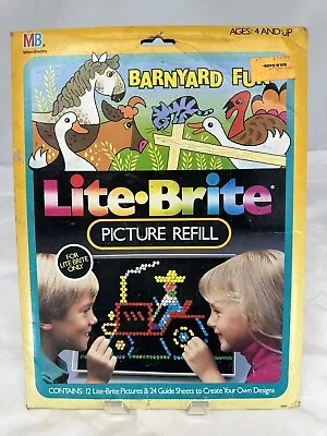 Vintage 1988 Barnyard Fun Lite-Brite Picture Refill New Rare Toys R Us Tag • $6.29