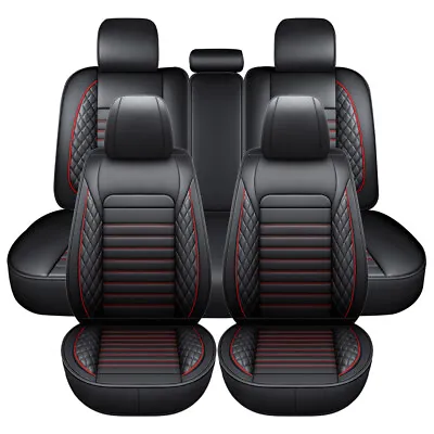 Leather Car Seat Covers Full Set For Volvo S40/60/70/80/90 V40/50/60/70/90 XC60 • $62.99