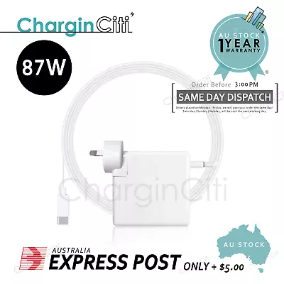 87W PD Type-C Power Adapter Charger USB-C For Apple MacBook Pro 15  2016 & Later • $13.99