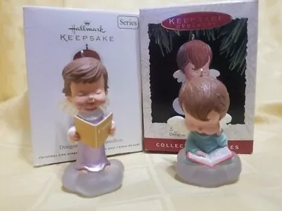 Hallmark 1993 2012 Mary's Angels Joy Sterling Rose Christmas Ornament LOT • $15.59