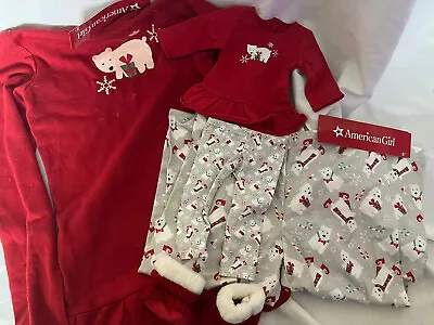 American Girl Matching Playful Polar Bear Pajamas For Dolls And Girls Size M • $29.99