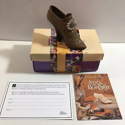 $14.99 • Buy Just The Right Shoe SIGNED 1998 Teetering Court Item 25014 W/ Original Box