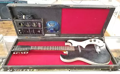 Vintage 1960's Silvertone 1448 Guitar With Amp Case • $469.99