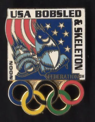 Salt Lake 2002. Olympic Games. Usa Bobsled & Skeleton Federation Pin • $12.25