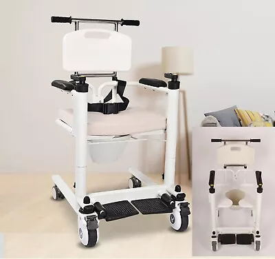 Medical Lift Aid Transport Chair Patient Manual Transfer Lifting Wheelchair • $637.25