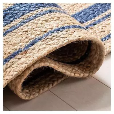 Rug Natural Braided Jute Runner Rug Modern Living Area Carpet Outdoor Decor Rugs • £24.31