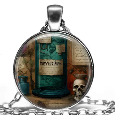 Magic Witch Potions Apothecary Fantasy Alchemy Gift Pendant Necklace 24  • $14.95