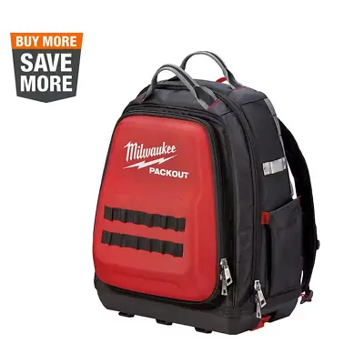 Durable Milwaukee Backpack 15in PACKOUT 48 Pockets Accessories Storage System • $143.90