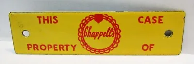 Chappell's Dairy Vintage Porcelain Milk Crate Case Tag Sign Vintage Advertising • $34.99