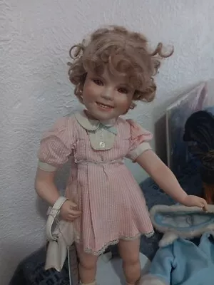Vintage Danbury Mint Shirley Temple Doll 18  Tall Comes With Shirley Temple Book • $56.50