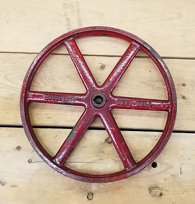 Vintage Industrial Steampunk Cast Iron 11  diameter Flywheel Hit & Miss Engine • $74.99