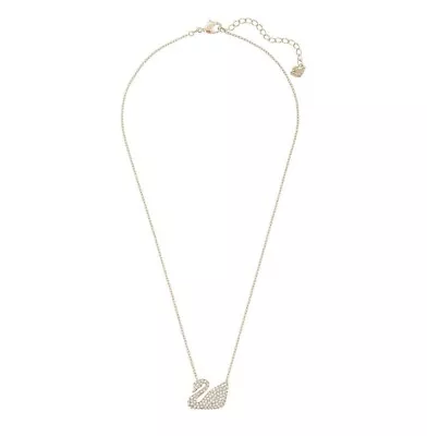 Swarovski Iconic Swan Pendant Clear Crystal Rose Gold-PVD NEW 5121597 • $84.99