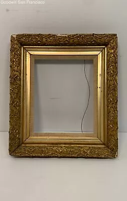 Vintage Gold Gilt Picture Photo Frame 9 X 11  Rabbet Opening Home Decorative • $29.99