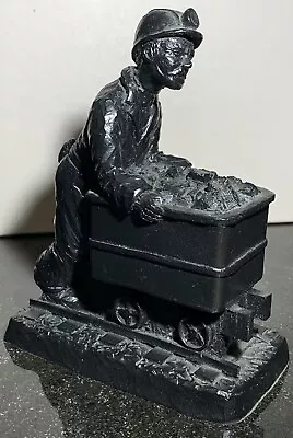 Vintage Coal Miner With Cart E & J Productions British Coal Engllish England • $14.99