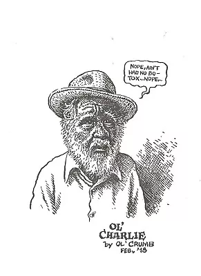 R. CRUMB  OL' CHARLIE  ART PRINT 2018 CHARLES PLYMELL ZAP SIGNED 1/50 11 X 14 • $99