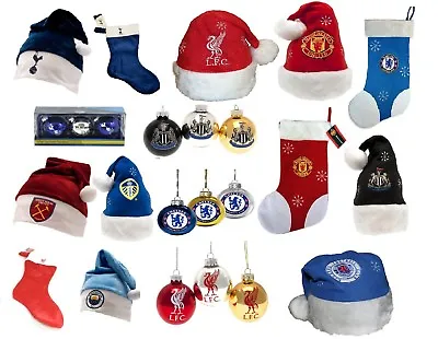 £13.99 • Buy Football Baubles / Hats / Stocking / Santa Sack XMAS Gift - Liverpool / Arsenal