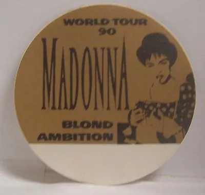 Madonna - Vintage Original 1990 Cloth Concert Tour Backstage Pass *last One* • $15