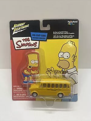 Johnny White Lightning The Simpsons School Bus Rubber Tires Bart • $92