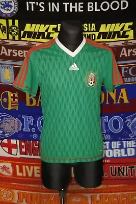 5/5 Mexico Adults S 2009 MINT Original Home Football Shirt Jersey Soccer • £65.99