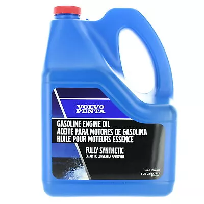 Volvo Penta New OEM Full Synthetic Gasoline Engine Oil 10W-40 21681795 • $54.98