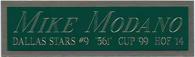 MIKE MODANO DALLAS STARS NAMEPLATE FOR YOUR AUTOGRAPHED Signed HOCKEY JERSEY • $14