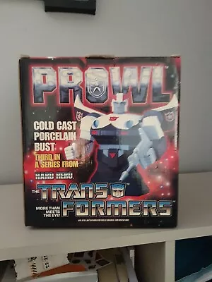 £39.99 • Buy Transformers Prowl Hard Hero Cold Cast Porcelain Bust. LTD ED 2477 Of 5000 *RARE