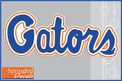 Florida Gators GATORS SCRIPT LOGO Vinyl Decals UF Sticker For Almost Anything! • $4.95