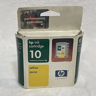 NEW Genuine HP 10 YELLOW INK CARTRIDGE C4842A • $14.99