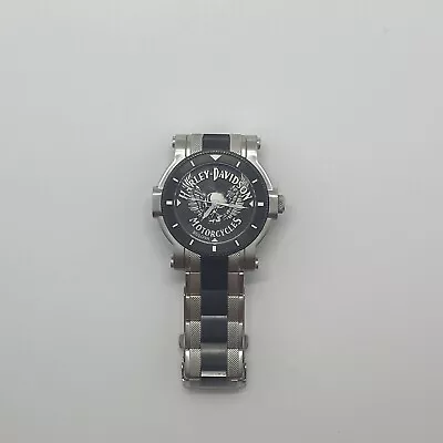 Harley Davidson Bulova Willie G Skull Stainless Steel Watch 78A109 • $129.99