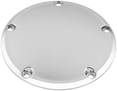 Bikers Choice Chrome Smooth 5 Hole Derby Domed Cover Harley Twin Cam 99-16 75961 • $39.56