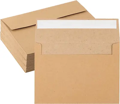 50 Pack Kraft Envelopes 4 X 6 Inch Brown EnvelopesA4 Envelopes Card Envelopes • $9.35