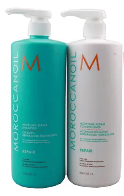 Moroccanoil Moisture Repair Shampoo And Conditioner 33.8 Fl Oz • $119.99