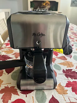 Mr. Coffee 4-Shot Steam Espresso Cappuccino And Latte Maker - Black/Silver... • $35