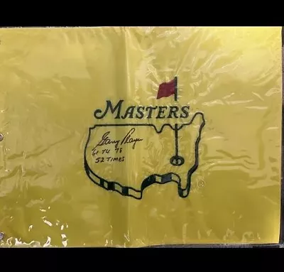 Gary Player  Signed The Masters  Flag With 8x10 Signed Photo • $69.99