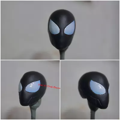 1/12 Painted Symbiot Venom Spider-man Black Head Carved Fit 6'' Action Figure • $49.99