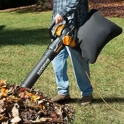 3-in-1 Blower Mulcher And Vacuum With Leaf Collection New Worx Trivac Collection • $173.16
