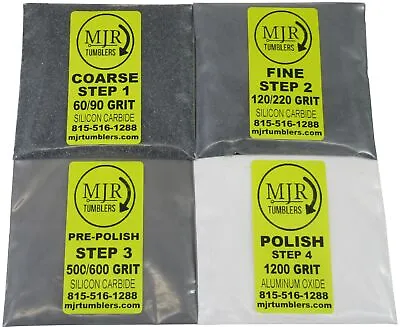 $10.95 • Buy 3 Lb Rock Tumbler Refill Media Grit Kit Stone Polishing Silicon Carbide Al Oxide