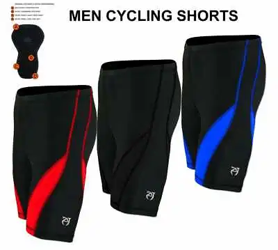 Men's Cycling Shorts Padded MTB Mountain Biking Lycra Bicycle Coolmax Road Bike • $13.99