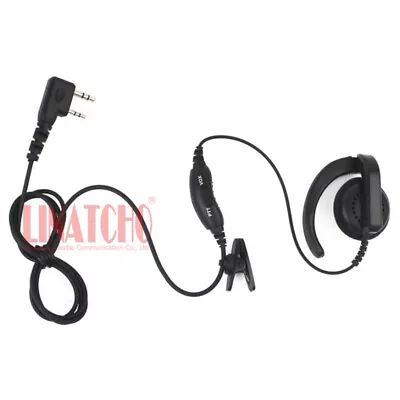 2 Pin Connector Soft G-shape Hook PTT Mic Walkie Talkie Headphone For Security • $12.98