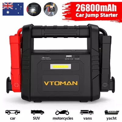 🔥VTOMAN Portable 4000A Car Jump Starter Power Bank Pack Battery Charger Booster • $149.99