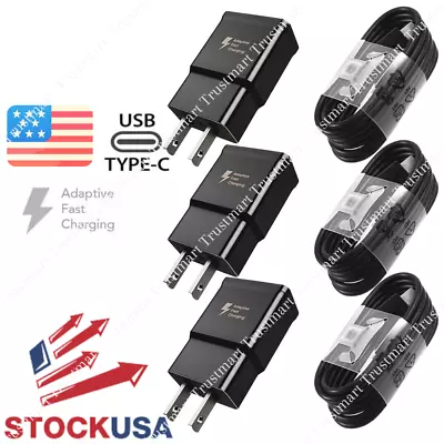 For Samsung Adaptive Fast Rapid Charger USB Cable Galaxy S8 S7 S20+ Note 4 5 LOt • $8.25